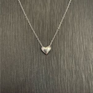 𝅺DAINTY SILVER Stainless Steel Heart Necklace